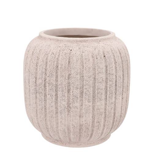 Beton Übertopf weiss 24×24×25cm