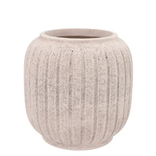 Beton Übertopf weiss 24×24×25cm