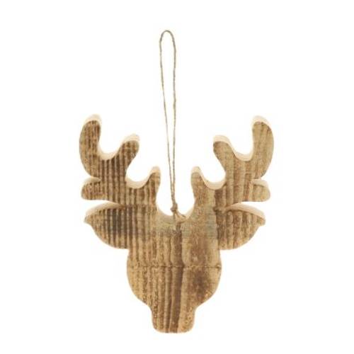 Hänger Hirsch natur D20cm H20cm