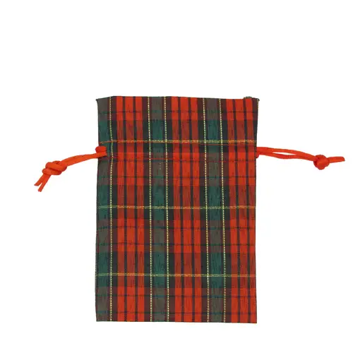 Tasche Tartan rot/grün 09x12cm x10