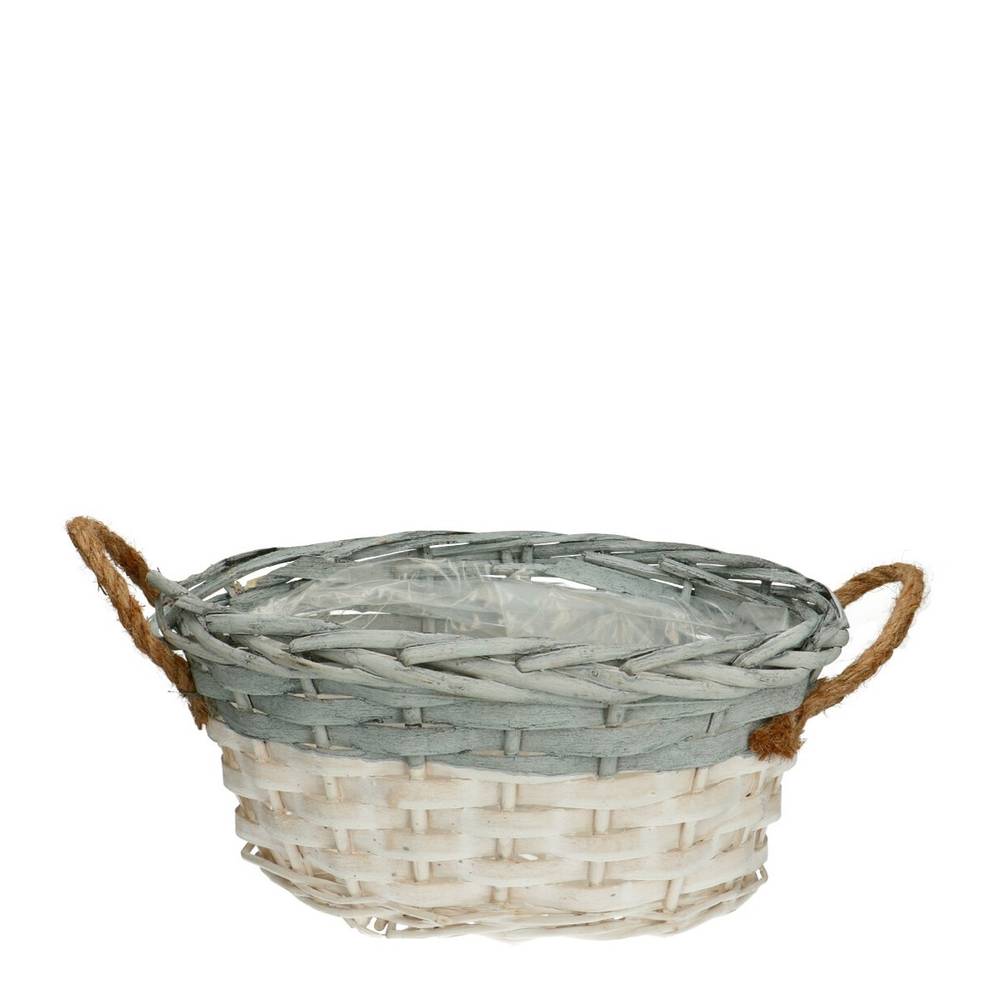 Korb Henkel Willow grau 24x19x12cm