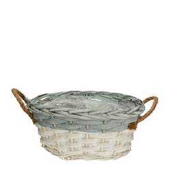Korb Henkel Willow grau 24x19x12cm