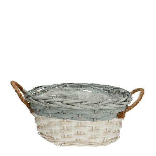 Korb Henkel Willow grau 24x19x12cm
