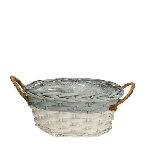 Korb Henkel Willow grau 24x19x12cm