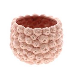 Keramik Übertopf Frutti rosa D21cm H15.5cm