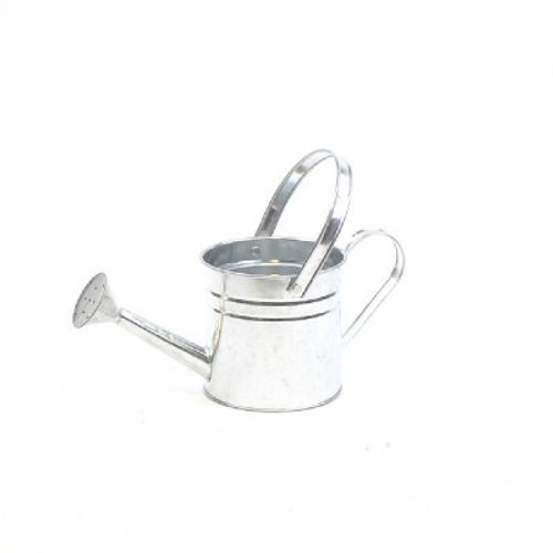 Zink Giesskanne silber D14.5cm H14.5cm