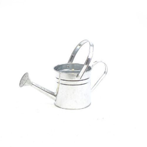 Zink Giesskanne silber D14.5cm H14.5cm