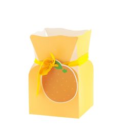 Strausstasche Fruity gelb D13cm H20cm