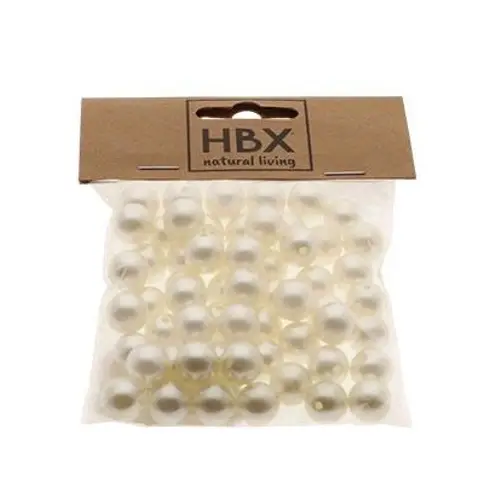 Perlen creme 12mm 50gr