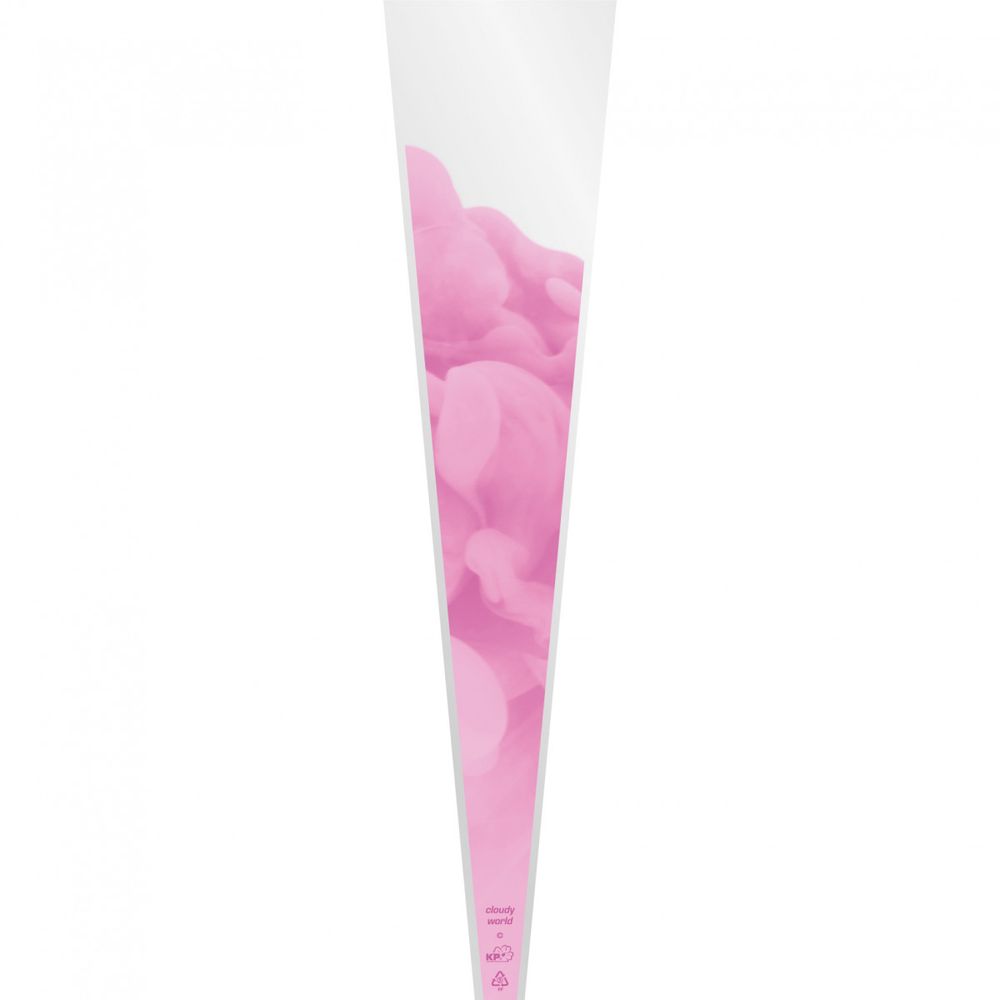 Tüte 1Rose dunkel rosa 65x14x3cm x50