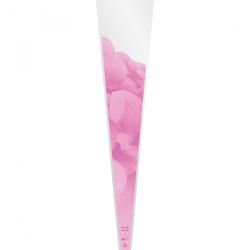 Tüte 1Rose dunkel rosa 65x14x3cm x50