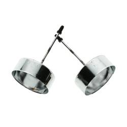 Teelichthalter silber D04cm H05cm x4