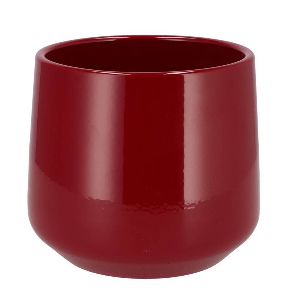 Keramik Übertopf Berlin rot D18cm H18cm