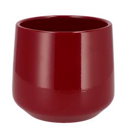 Keramik Übertopf Berlin rot D18cm H18cm