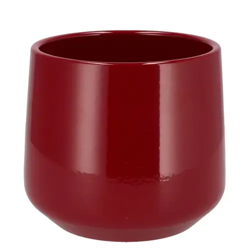 Keramik Übertopf Berlin rot D18cm H18cm