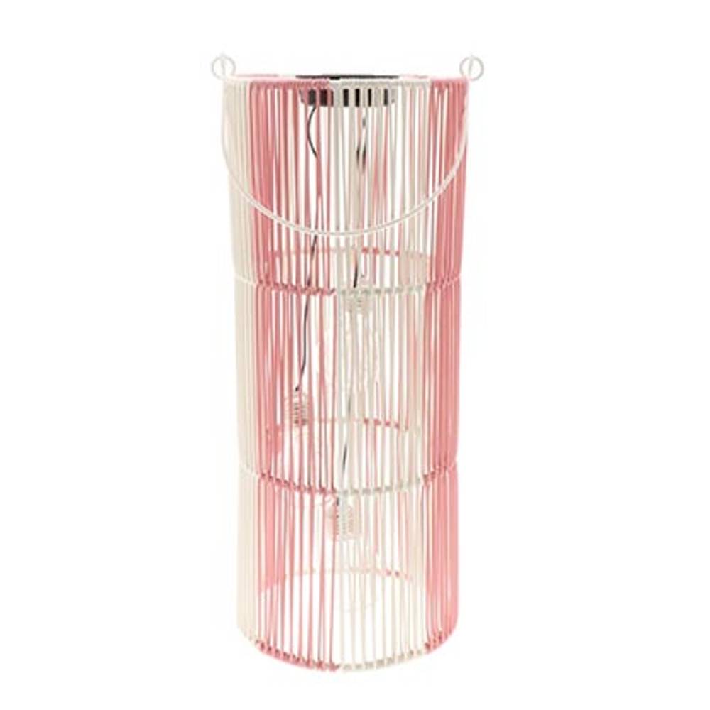 Solar Laterne Glitz rosa D18cm H45cm