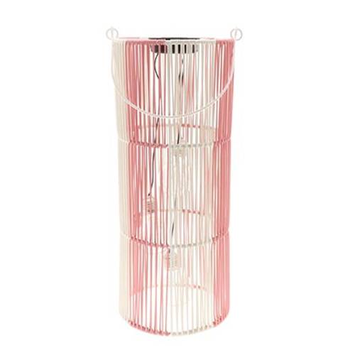 Solar Laterne Glitz rosa D18cm H45cm