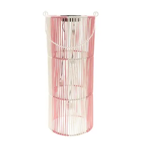 Solar Laterne Glitz rosa D18cm H45cm