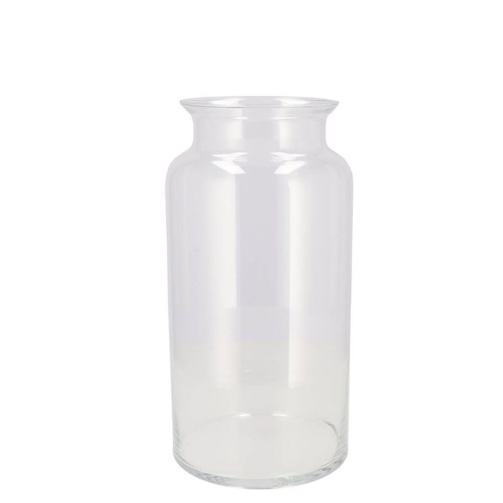 Glas Vase Milchkanne Mouthblown D30cm H19cm
