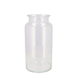 Glas Vase Milchkanne Mouthblown D30cm H19cm