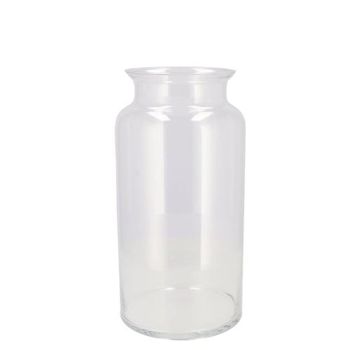 Glas Vase Milchkanne Mouthblown D30cm H19cm
