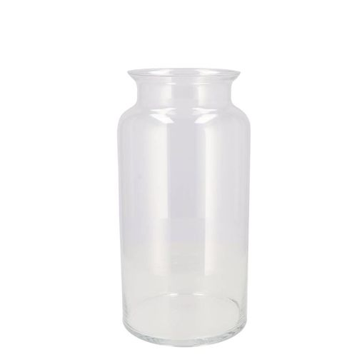 Glas Vase Milchkanne Mouthblown D30cm H19cm