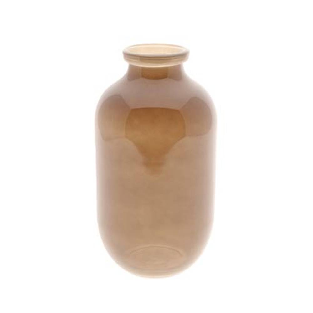 Glas Vase Lisboa dunkel braun D18cm H33.5cm