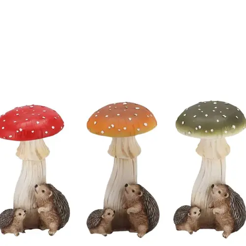 Igel/Pilz Wonderland mix 11x08x19cm