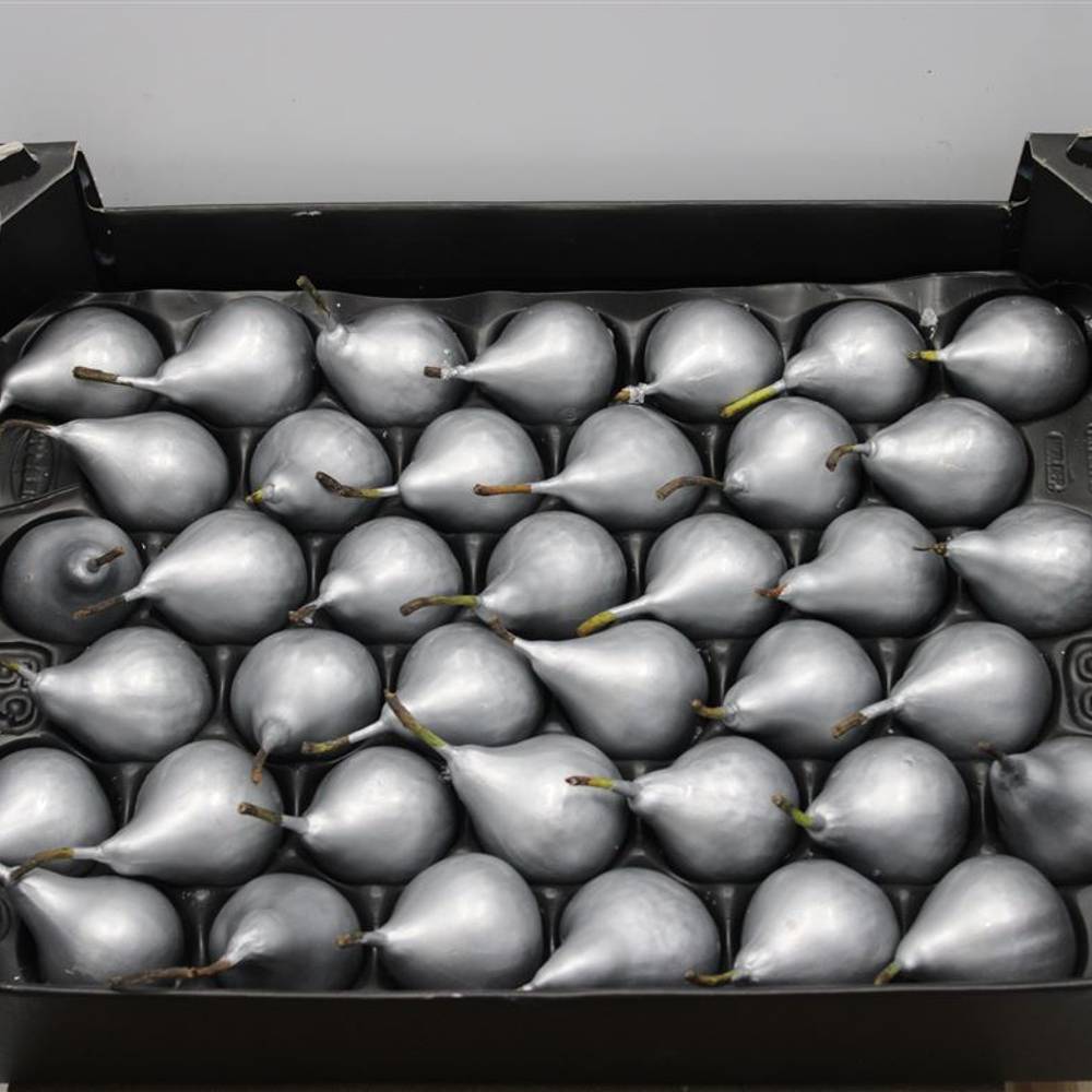Birne silber Wachs D4cm