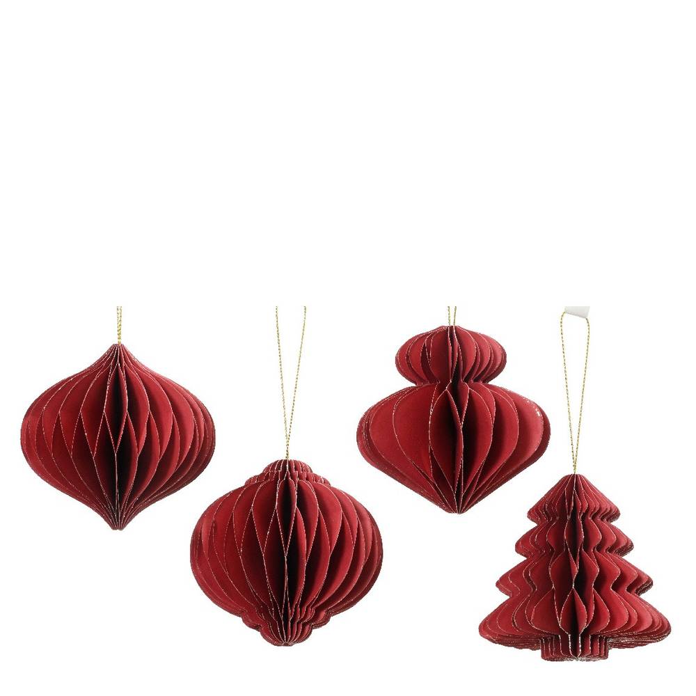 Hänger Figur 3D mix rot D08cm