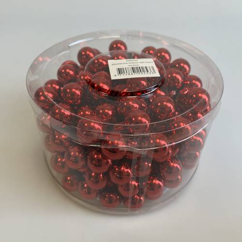 Kugel auf Draht rot D02cm x144