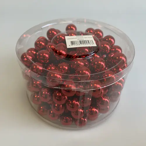 Kugel auf Draht rot D02cm x144