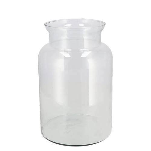 Glas Vase Milchkanne D19cm H30cm