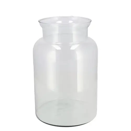 Glas Vase Milchkanne D19cm H30cm