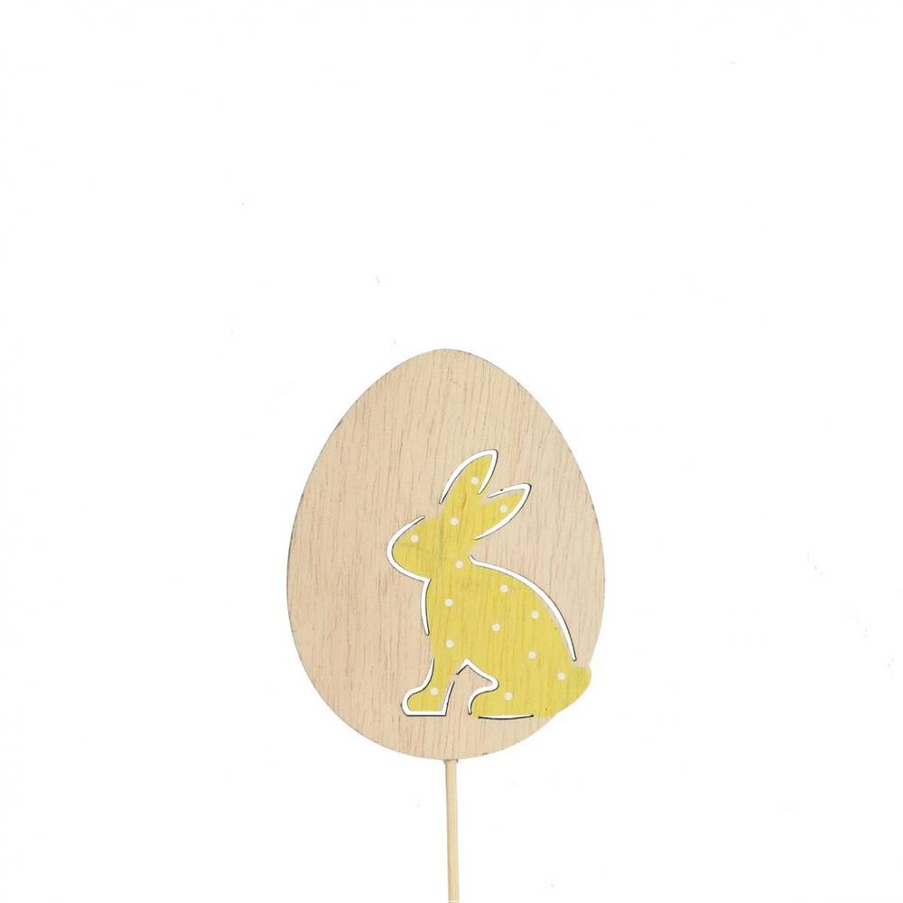 Ostern Deko/stab 12cm Kaninchen Hoppy 8cm