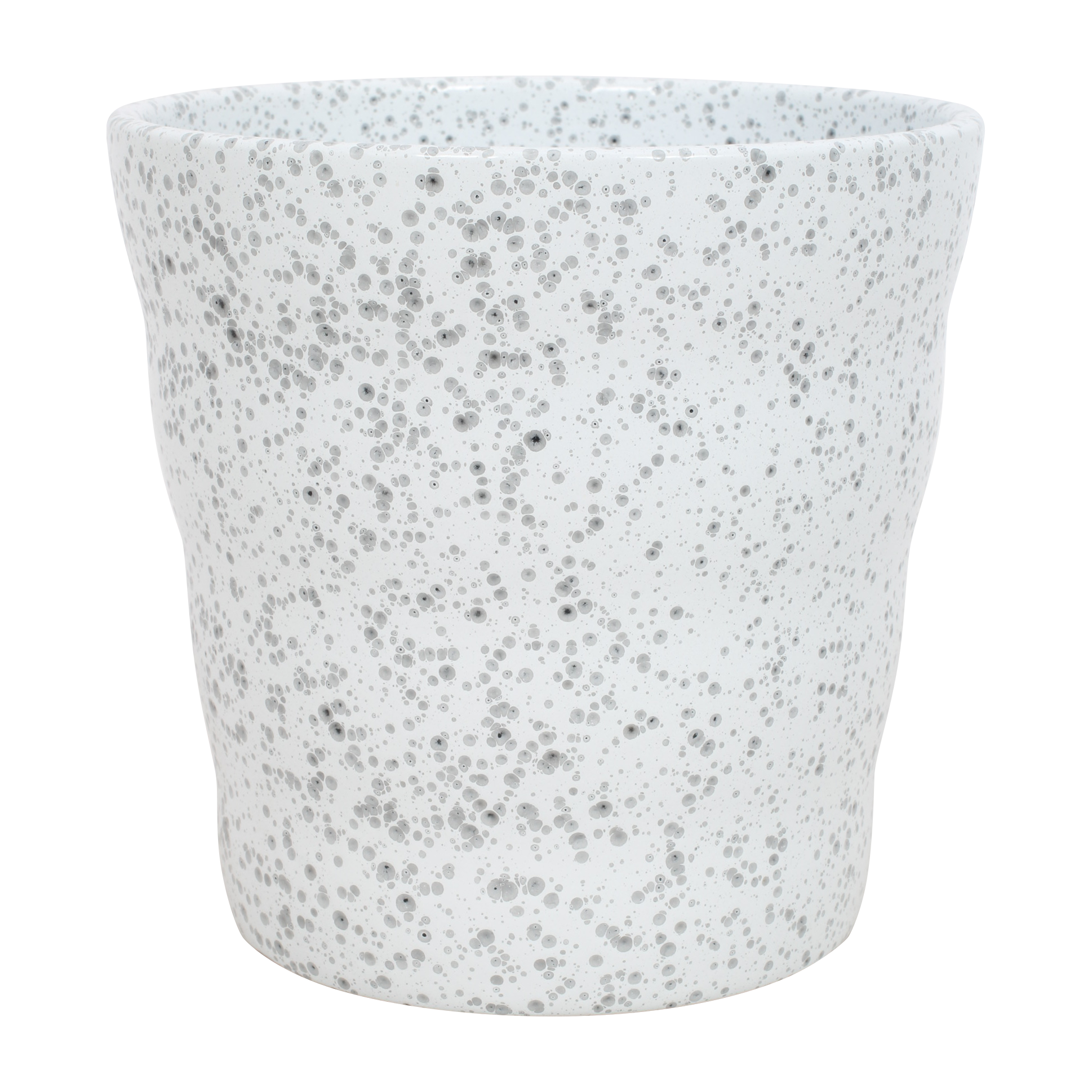 Keramik Übertopf Orchidee Dawn Pixel weiss D13cm H13cm