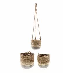 Korb Hang Nora 3/Set blau D16cm H16cm