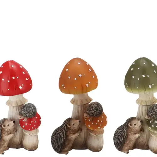 Igel/Pilz Wonderland mix 11x11x19cm