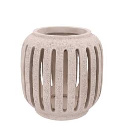Beton Kerzenhalter weiss 16x16x16cm