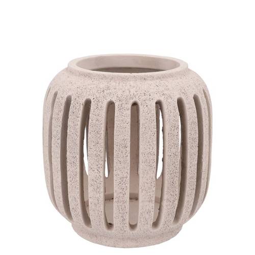 Beton Kerzenhalter weiss 16x16x16cm