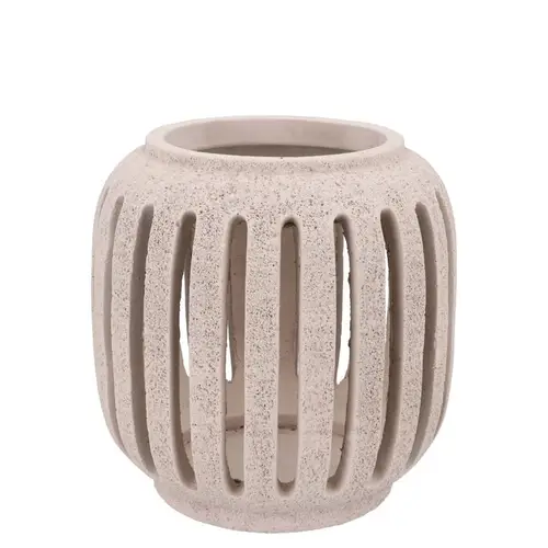 Beton Kerzenhalter weiss 16x16x16cm
