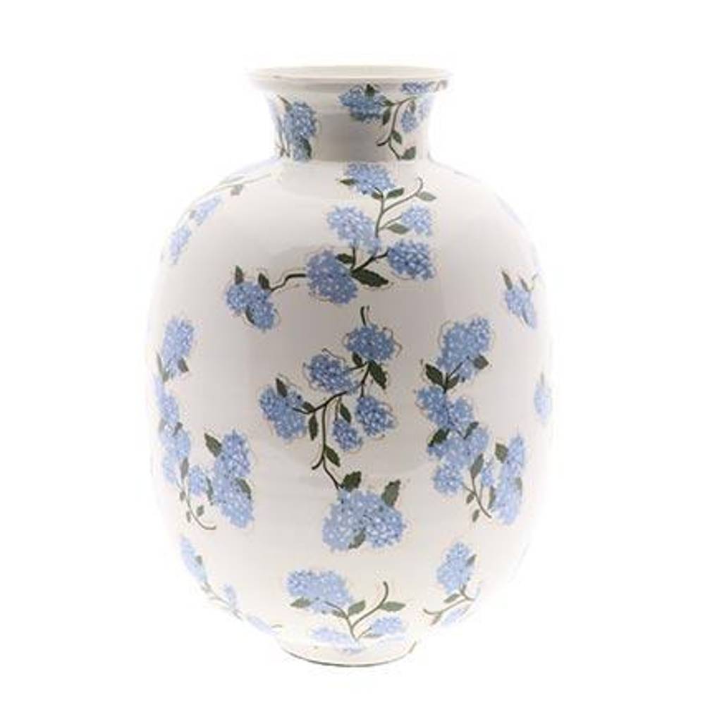 Keramik Vase Syringa blau D42cm H57cm