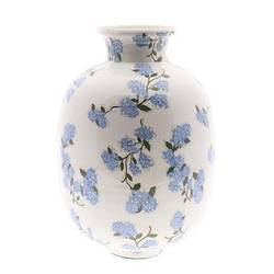 Keramik Vase Syringa blau D42cm H57cm