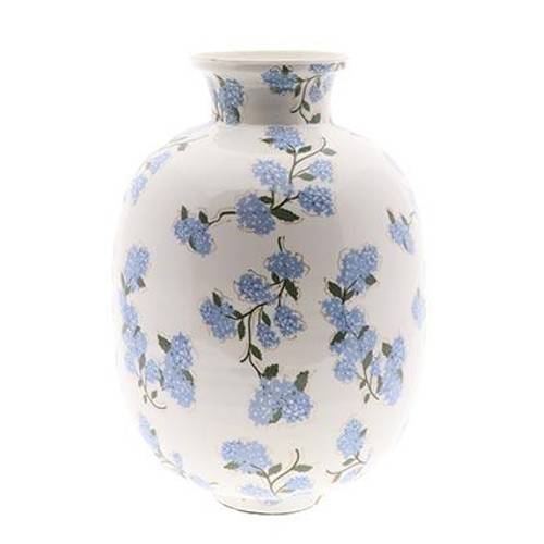 Keramik Vase Syringa blau D42cm H57cm