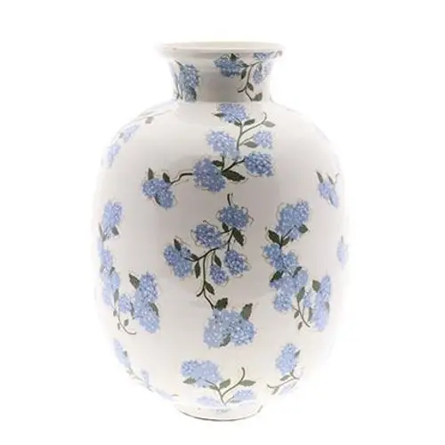 Keramik Vase Syringa blau D42cm H57cm