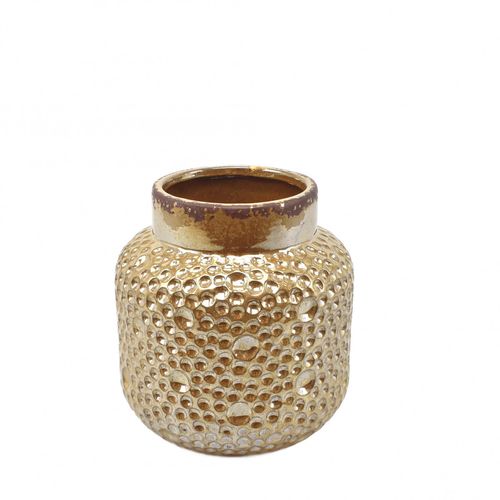 Keramik Porto gold d17.5cm h19.5cm