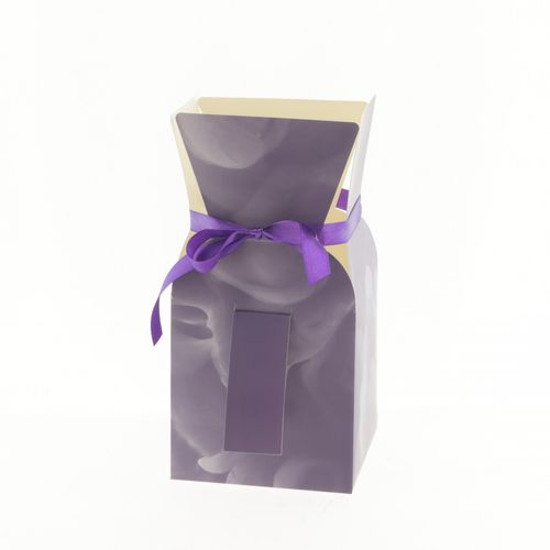 Strausstasche Cloudy milka 13x13x26cm