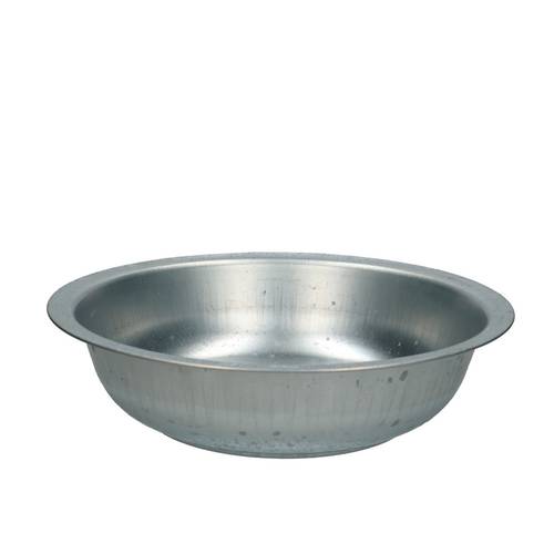 Zink Schale silber D28x6cm