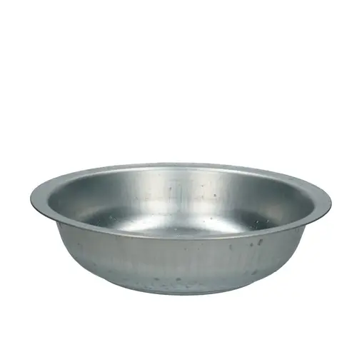 Zink Schale silber D28x6cm
