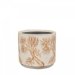 Keramik Übertopf Soul creme D14cm H13cm